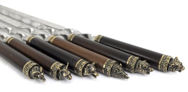 Подарунковий набір шампурів Grand Picnic Бронза №1