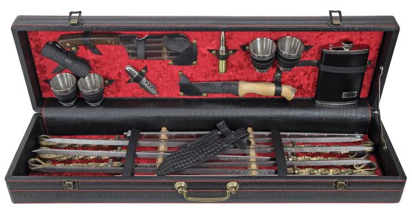 Подарунковий набір шампурів Grand Picnic VIP ковка №1