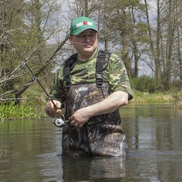 Напівкомбінезон рибальський FortMen ПК 11(С)1500НПР - Камо - Дуб