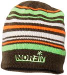 Шапка вязаная Norfin Frost BR - Коричневая в полоску
