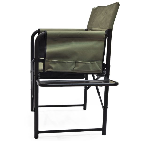 Кресло раскладное Ралф "Режиссер" с полкой дерево - Хаки