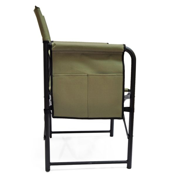 Кресло раскладное Ралф "Режиссер" с полкой дерево - Хаки