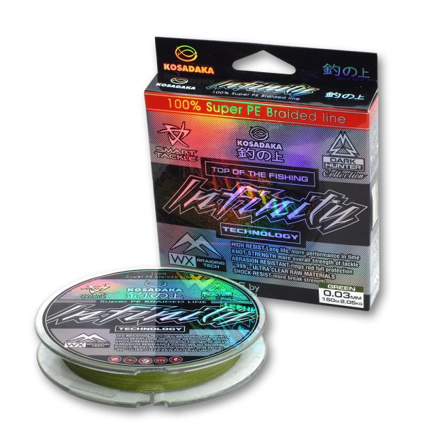 Шнур Kosadaka Infinity Colors - Green - 150 м