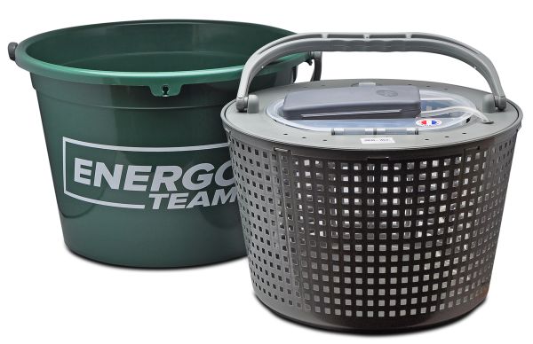 Кан для живця з компресором EnergoTeam - Круглий - Пластик - 18 л - France