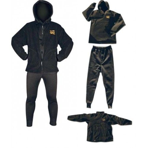 Термобелье Sea Fox - Black Warm Suit - Флис