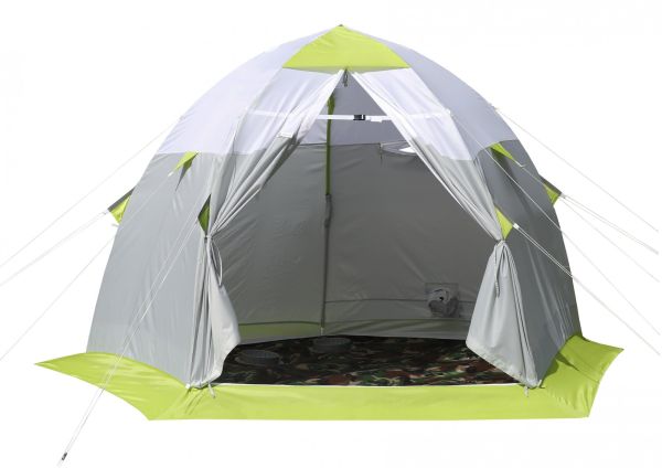 Палатка зимняя Лотос «LOTOS 3С» - Стеклокомпозитный каркас - Зеленая