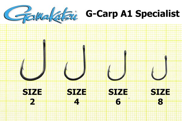 Гачок Gamakatsu A1 G-Carp Specialist - Black - 10 шт/уп