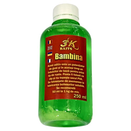 Аттрактант 3K Baits Bambina - 250 мл - Usturoi (Чеснок)