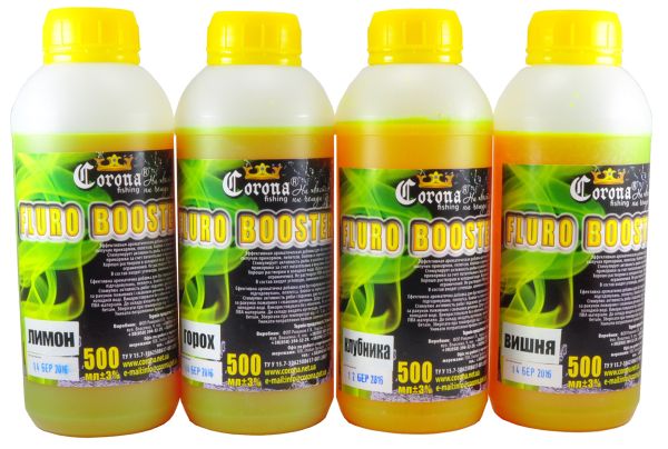 Атрактант Fluro Booster - Corona Fishing - Мед - 500 мл