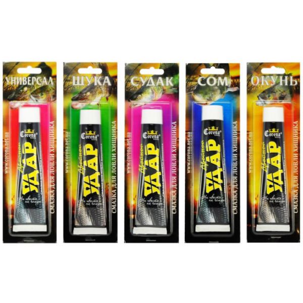 Аттрактант смазка для ловли хищника Двойной Удар - Corona Fishing - 60 мл