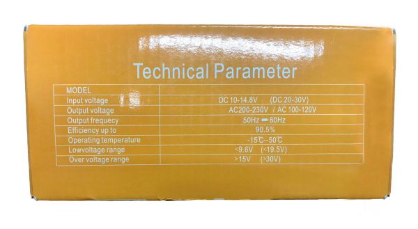 Інвертор автомобільний Power Inverter 650W перетворювач напруги 12V-220V LSD екран 4USB 2 розетки