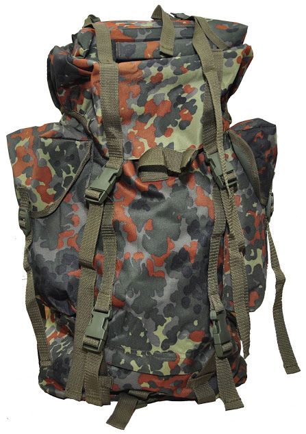 Рюкзак армійський Німеччина 32х15х64 см - Камуфляж