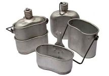 Котелок десантный - комбинированный с флягой