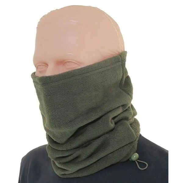 Бафф зимний тактический ВСУ с резинкой - Флис - Хаки