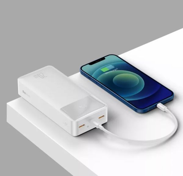 Повербанк (Power Bank) Baseus (PPDML-N) Bipow Digital Display Power bank 30000mAh 20W  - PPDML-N02 - Белый