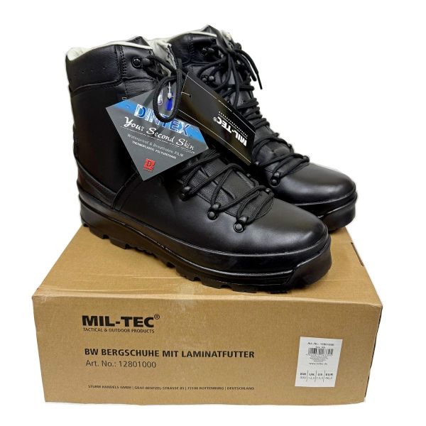 Берці тактичні зимові MIL-TEC Едельвейс Dintex - Чорні