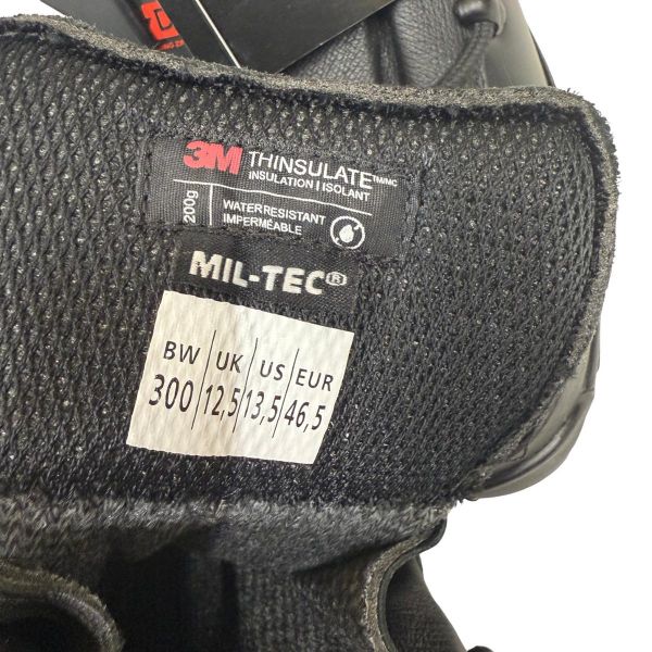 Берці тактичні зимові MIL-TEC Едельвейс Dintex - Чорні