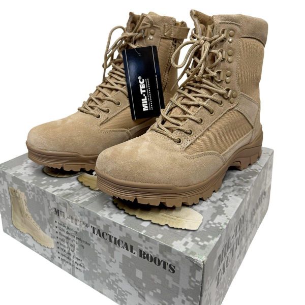 Берці тактичні зимові MIL-TEC YKK Coyote на блискавці - Колір Койот