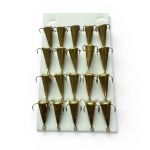 Блесна FRY Конус малый - 4 крючка - Золото - 20 шт/уп