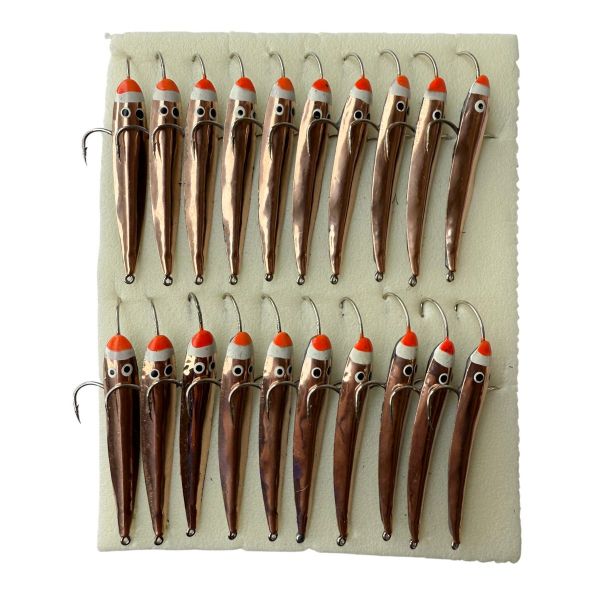 Блешня Парус Скорпіон-1 - 3 гачки - Вертикальна - 20 шт/уп - Мідь