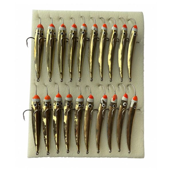 Блешня Парус Скорпіон-1 - 3 гачки - Вертикальна - 20 шт/уп - Золото