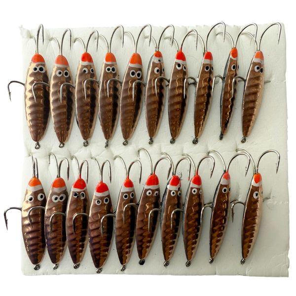 Блешня Парус Жук-Каракатиця-3 - 4 гачки - Вертикальна - 20 шт/уп - Мідь