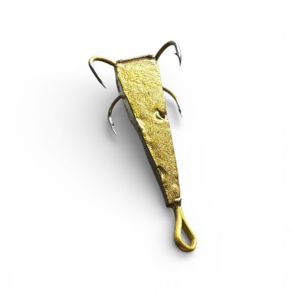 Блешня Піраміда FRY - 4 гачки - Золото - 20 шт/уп