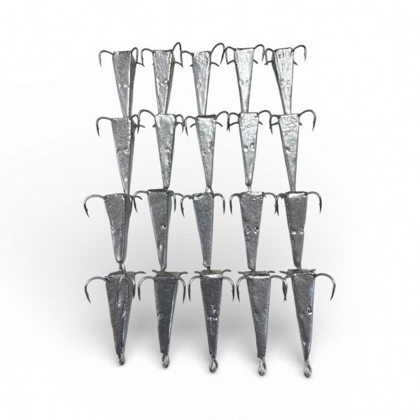 Блешня Піраміда FRY - 4 гачки - Срібло - 1 шт.