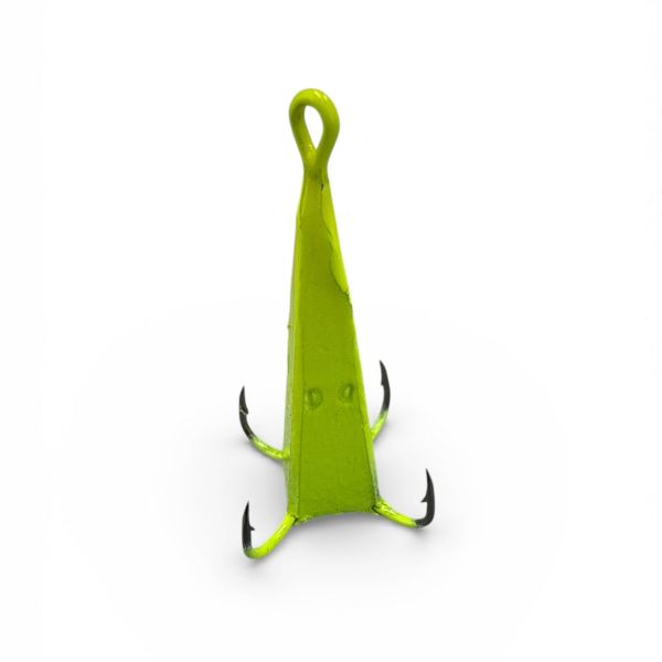 Блешня Піраміда FRY - 4 гачки - Жовтий - 20 шт/уп