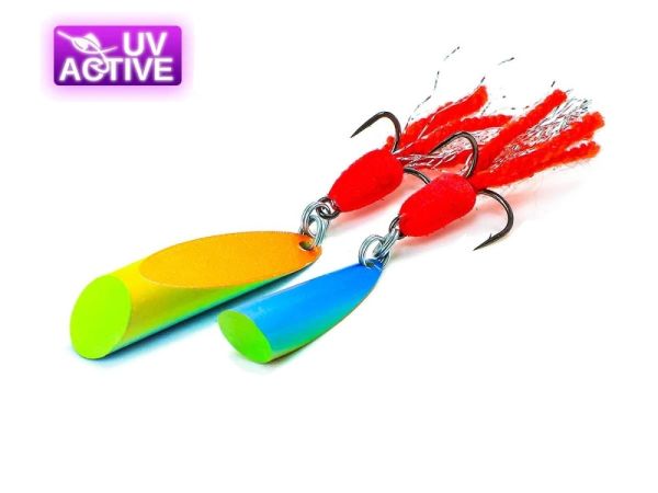 Блесна Грушка-Пуля Ukraine - 16 г - UV-Activ - ПрофМонтаж - Колеблющаяся - Латунь - 1 шт.