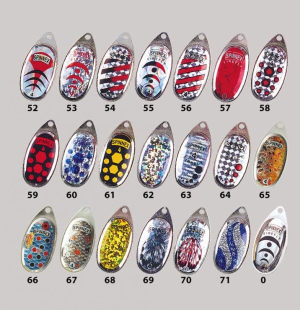 Блешня Spinnex Firefly - Обертова - Розмір 2 - 4.5 г - Колір 0