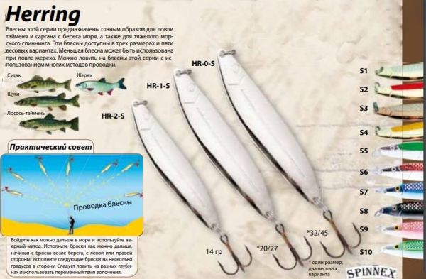 Блешня Spinnex Herring - Коливаюча - Мідь