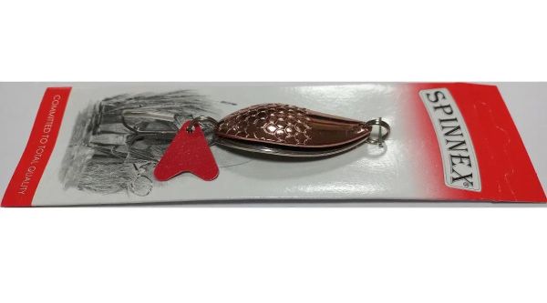 Блешня Spinnex Perch - Акустична, що коливається - З лускою - 15 г - Мідь/Срібло