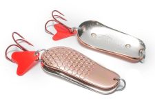 Блесна Spinnex Pike - Колеблющаяся-Акустическая - Медь/Серебро