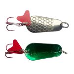 Блесна Spinnex Pike - Колеблющаяся - 14 г - Серебро/Зелёный