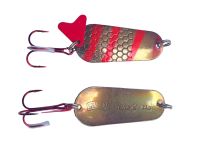 Блесна Spinnex Pike - Колеблющаяся - 22 г - Holographic 202-Gold/Red