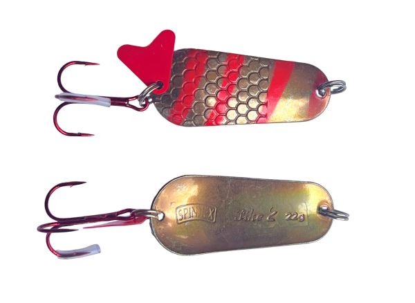Блешня Spinnex Pike - 22 г - Що коливається - Holographic 202-Gold/Red