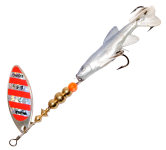 Блесна Wirek Long - С силиконовой рыбкой - Вращающаяся - Размер 2 - 6.5 г - Цвет 07