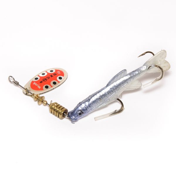 Блесна Wirek Round - Вращающаяся - С силиконовой рыбкой - Размер 2 - 4 г - Цвет 16