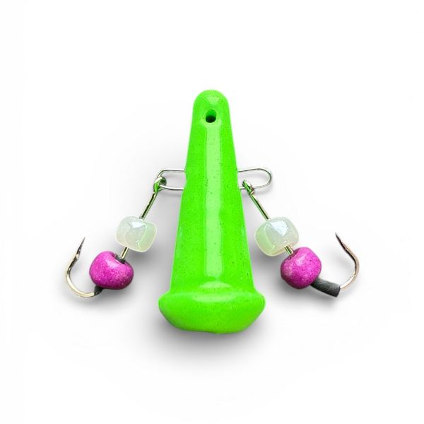 Блешня Яйця FRY Маленькі - Асорті Рожевий + Зелений - 20 шт/уп