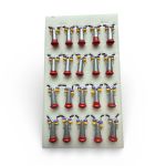 Блесна Яйца FRY Большие - Серебро/Красный - 20 шт/уп