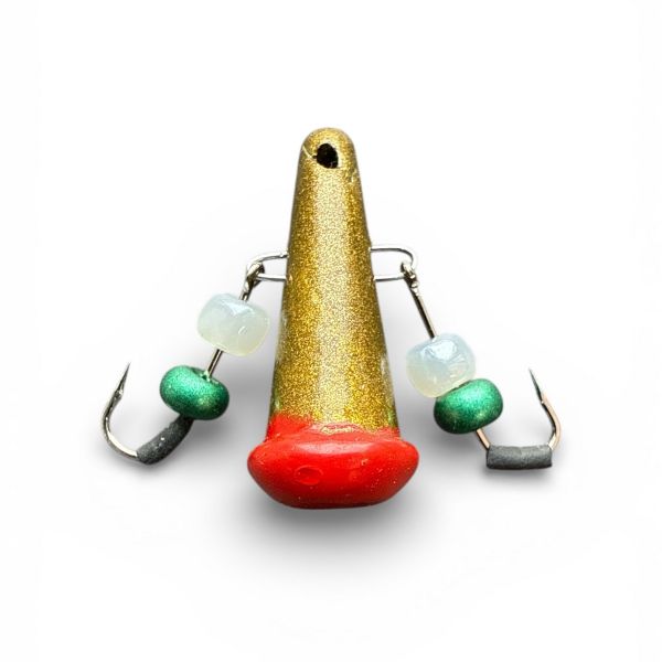 Блесна Яйца FRY Маленькие - Золото/Красный - 20 шт/уп