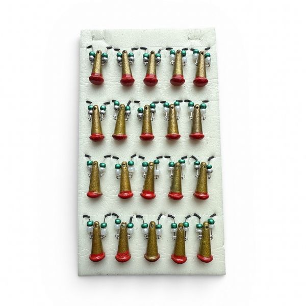 Блесна Яйца FRY Большие - Золото/Красный - 20 шт/уп