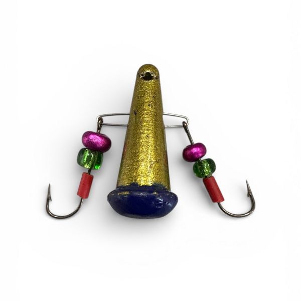 Блесна Яйца FRY Большие - Золото/Синий - 20 шт/уп