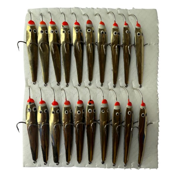 Блешня Парус Дніпровська-1 - 3 гачки - Вертикальна - 20 шт/уп - Золото