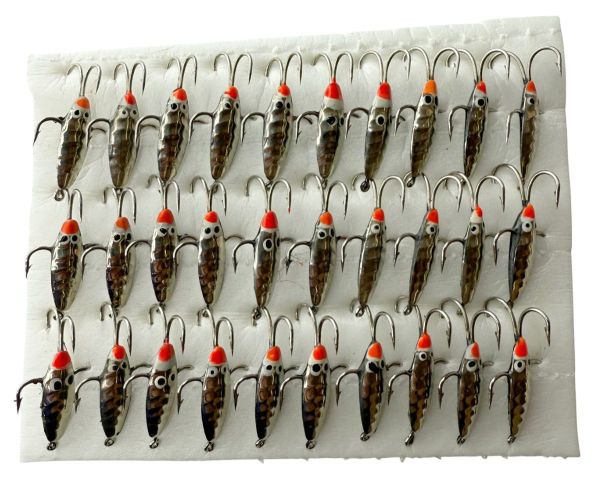 Блешня Вітрило Жук-Каракатиця-1 - 4 гачки - Вертикальна - 30 шт/уп - Срібло