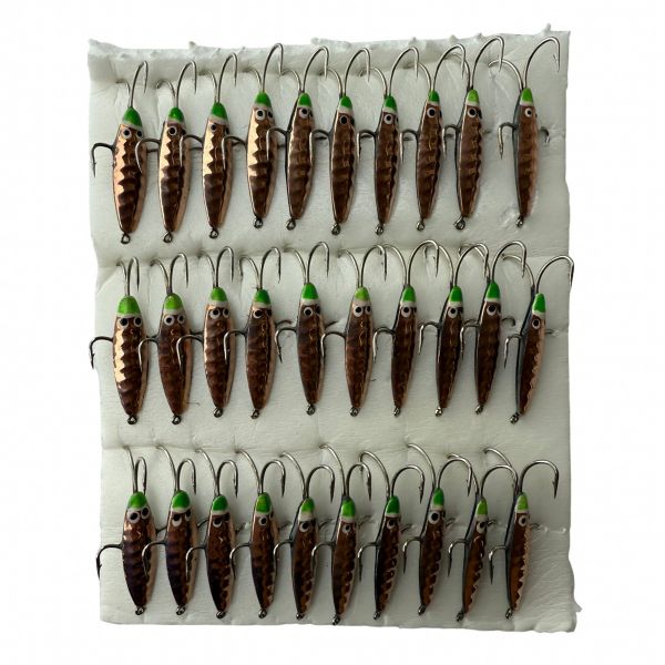 Блешня Вітрило Жук-Каракатиця-2 - 4 гачки - Вертикальна - 30 шт/уп - Мідь