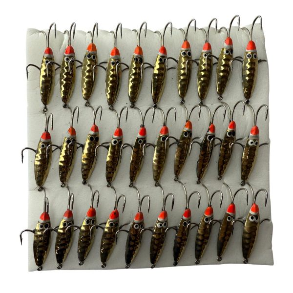 Блешня Вітрило Жук-Каракатиця-2 - 4 гачки - Вертикальна - 30 шт/уп - Золото