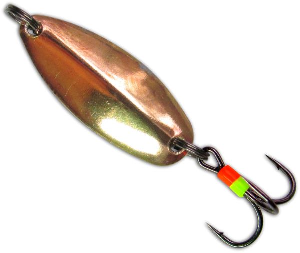 Блесна зимняя Instinkt Male с подвесным тройником C - Медь