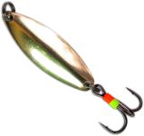 Блесна зимняя Instinkt Static с подвесным тройником B - Золото